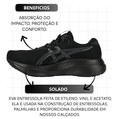 Kit Tênis Asics Gel-Excite 11 E Meia Cano Curto - Masculino - Foto 3