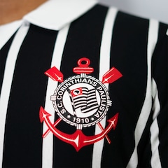 Camisa do Corinthians Polo Retrô 1990 Kalunga Número 10 Coimbra - Masculina - Foto 4