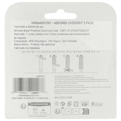 Overgrip Wilson Absorbx com 3 Unidades - Foto 3