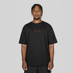 Camiseta Alive Oversized Kid Masculina - Foto 1