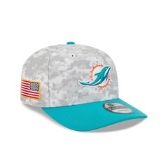 Boné New Era 9Seventy Miami Dolphins NFL Salute Service 2025 Masculino - Foto 3