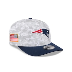 Boné New Era 9Seventy New England Patriots NFL Salute Service 2025 Militar New Era Masculino - Foto 3