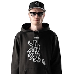 Blusão de Moletom New Era Canguru Fechado Chicago White Sox MLB Hyperfly Masculino - Foto 2