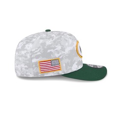 Boné New Era 9Seventy Green Bay Packers NFL Salute Service 2025 Masculino - Foto 6