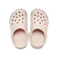 Sandália Crocs Classic Beaded Band Clog T Quartz - Infantil - Foto 5