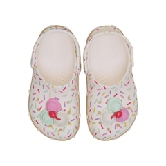 Sandália Crocs Classic Ice Cream Sundae Clog K - Infantil - Foto 5