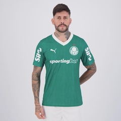 Camisa do Palmeiras I 25/26 Puma Estádio Com Patrocínio Masculina - Foto 1