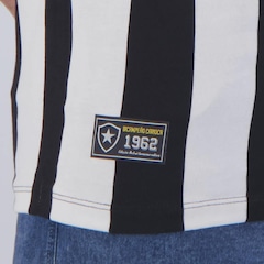Regata Botafogo Retro 1962 Home Listrada Masculina - Foto 6