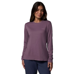 Camiseta Columbia Manga Longa Neblina Feminina - Foto 1
