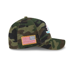 Boné New Era 9Forty M-Crown A-Frame Miami Dolphins NFL Salute Service 2025 Masculino - Foto 6