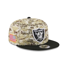 Boné New Era 9Fifty Las Vegas Raiders NFL Salute Service 2025 Masculino - Foto 3