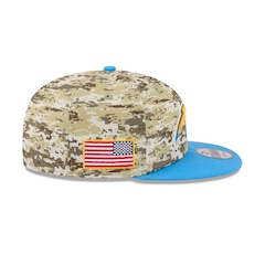 Boné New Era 9Fifty Los Angeles Chargers NFL Salute Service 2025 Masculino - Foto 6