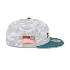 Boné New Era 9Fifty Philadelphia Eagles NFL Salute Service 2025 Masculino - Foto 6