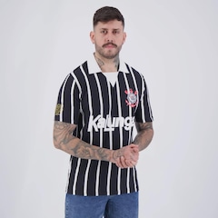Camisa Polo Corinthians Retrô Kalunga Masculina - Foto 2