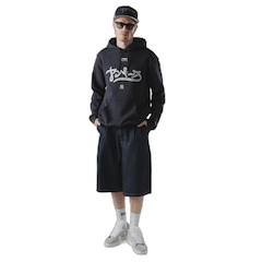 Blusão de Moletom New Era Canguru Fechado New York Yankees MLB Hyperfly Masculino - Foto 4