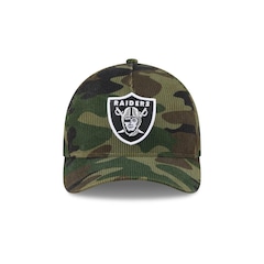 Boné New Era 9Forty M-Crown A-Frame Las Vegas Raiders NFL Salute Service 2025 Masculino - Foto 2