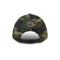 Boné New Era 9Forty M-Crown A-Frame Las Vegas Raiders NFL Salute Service 2025 Masculino - Foto 4