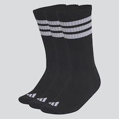Kit 3 Pares de Meia Adidas 3 Stripes Unissex - Foto 1