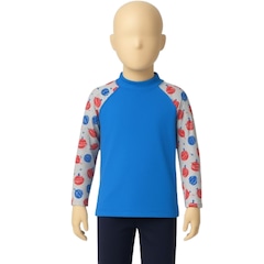 Blusa Termica Básica Vekyo Estampada Proteção Uv Verão Moda Praia Masculina - Foto 1