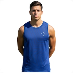 Camiseta Regata Do Cruzeiro Clássica Logo em Silk - Surf Center - Masculina - Foto 1