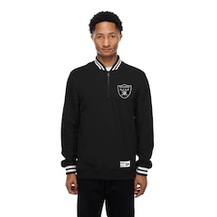 Blusão de Moletom New Era Quarter Las Vegas Raiders NFL Masculino - Foto 1