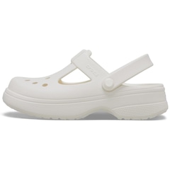 Sandália Unissex Crocs Classic Y Jane Clog T Chalk - Foto 3