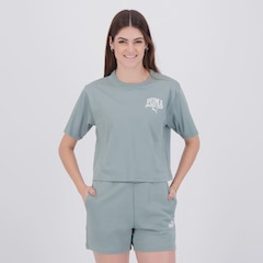 Camiseta Puma Class Relaxed Crop Tee Feminina - Foto 1