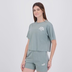 Camiseta Puma Class Relaxed Crop Tee Feminina - Foto 3