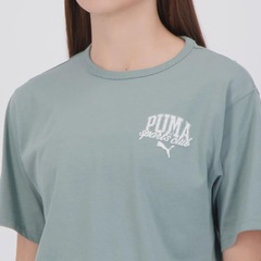Camiseta Puma Class Relaxed Crop Tee Feminina - Foto 5