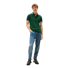 Camisa Polo Tommy Hilfiger Cuff Interest Slim Fit Masculina - Foto 3