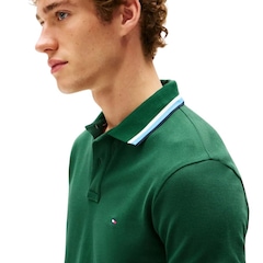 Camisa Polo Tommy Hilfiger Cuff Interest Slim Fit Masculina - Foto 5