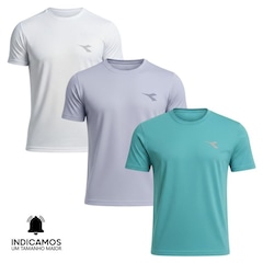 Kit 3 Camisetas Diadora Small Logo Masculina - Foto 1