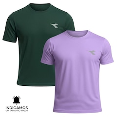 Kit 2 Camisetas Diadora Small Logo Masculina - Foto 1