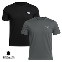 Kit 2 Camisetas Diadora Small Logo Masculina - Foto 1