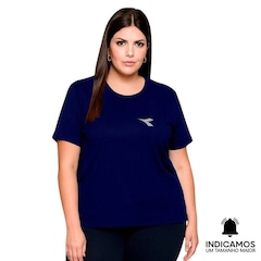 Camiseta Diadora Small Logo Plus Size Feminina - Foto 1