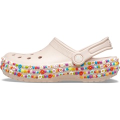 Sandália Unissex Crocs Classic Beaded Band Clog K Quartz - Foto 3