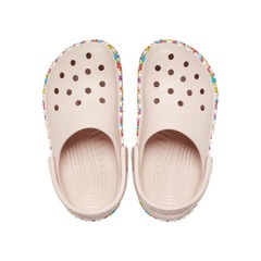 Sandália Unissex Crocs Classic Beaded Band Clog K Quartz - Foto 5