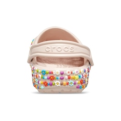 Sandália Unissex Crocs Classic Beaded Band Clog K Quartz - Foto 7