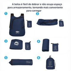 Mochila Gold Sports Dobrável Portátil Premium 20 litros - Foto 6