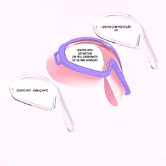 Máscara De Natação Gold Sports Vision Infanto - High Definition - Infantil - Foto 3