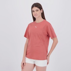 Camiseta PUMA ESS Relaxed Feminina Vermelha - Foto 3