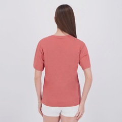 Camiseta PUMA ESS Relaxed Feminina Vermelha - Foto 4