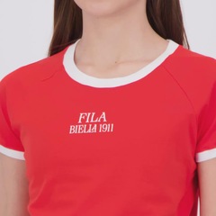 Camiseta Cropped Fila Slim Letter Feminino - Foto 5