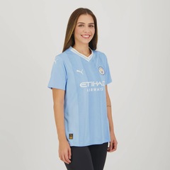 Camisa Manchester City I 24/25 PUMA Feminina - Foto 5