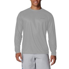 Camiseta Columbia Manga Longa Neblina Masculina - Foto 1