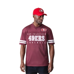 Camiseta New Era San Francisco 49ers Mesh Jersey Masculina - Foto 1