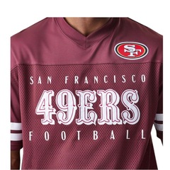 Camiseta New Era San Francisco 49ers Mesh Jersey Masculina - Foto 3