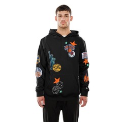 Blusão de Moletom New Era Canguru Fechado New York Knicks NBA Masculino - Foto 1