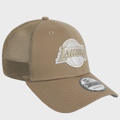 Boné New Era 9Forty NBA Los Angeles Lakers Khaki Unissex - Foto 3