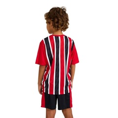 Kit Uniforme do São Paulo Jogo Braziline Mini Craque Infantil - Foto 2